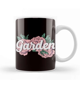 Garden Flowers Plants Gardener Gardening Planting Botanical Kupa Bardak Porselen