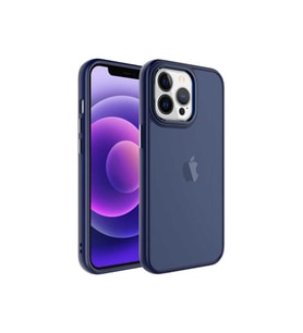 Apple iPhone 13 Pro Max Uyumlu Kılıf Buzlu Sert PC Zore May Kapak (Siyah)