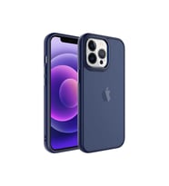 Apple iPhone 13 Pro Max Uyumlu Kılıf Buzlu Sert PC Zore May Kapak (Siyah)