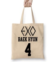Exo Baekhyun Bez Çanta Uzun Saplı