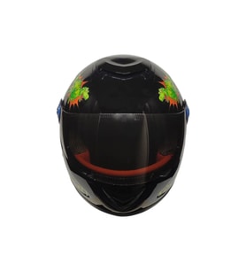 Motosiklet Ve Bisiklet Çocuk Kaskı Full Face Pp Material Abs Çocuk Kask Dino Siyah