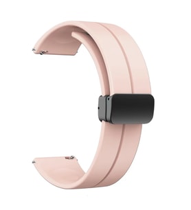 Samsung Gear S3 22mm Uyumlu Kordon Silikon Metal Mıknatıslı Toka Zore KRD-84 Kayış