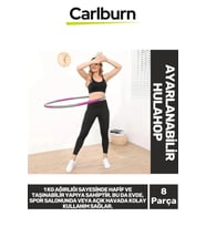 Özel Üretim 72-95 Cm Taşınabilir Ayarlanabilir Kalori Vücut Spor 8 Parçalı Ayarlanabilir Hulahop