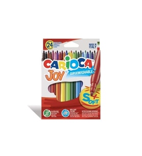 CARİOCA 40615 JOY SÜPER YIKANABİLİR KEÇELİ KALEM 24 RENK