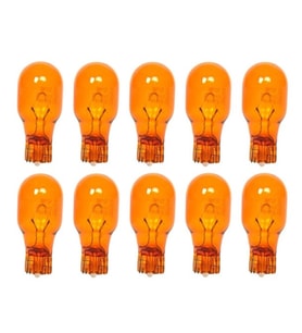 10 Adet Turuncu 12v 16w T15 Dipsiz Ampul Ön Park Ampulü