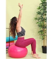 Push Up Özellikli Fuşya Yüksek Bel Toparlayıcı Kadın Spor Tayt (Fuşya)