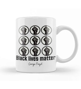 Black Lives Matter George Floyd 2022 Kupa Bardak Porselen