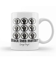 Black Lives Matter George Floyd 2022 Kupa Bardak Porselen