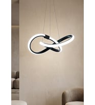LZY Avize Store Kar Çiçeği Siyah Avize Modern Salon, Mutfak, Çocuk Odası ve Antre Aydınlatma