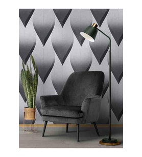 Dreamwall 3 Boyutlu Geometrik Desenli Silinebilir Tekstil Duvar Kağıdı (Çok Renkli)