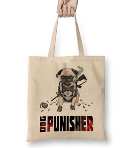 Dog Punisher Köpek Bez Çanta Uzun Saplı