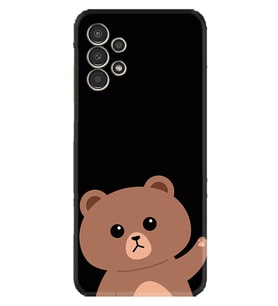 Samsung Galaxy M14 Kılıf Resimli Desenli Silikon Platinium Series Hello Bear 1905