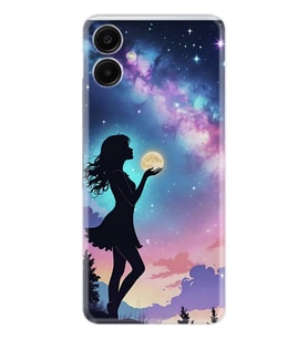 Samsung Galaxy A06 Kılıf Boutique Baskılı Resimli Woman in Moon Pcode -005