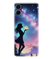 Samsung Galaxy A06 Kılıf Boutique Baskılı Resimli Woman in Moon Pcode -005