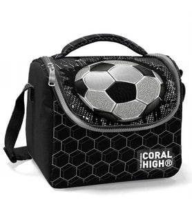 Coral High Siyah Futbol Isı Yalıtımlı Beslenme Çantası - Erkek Çocuk