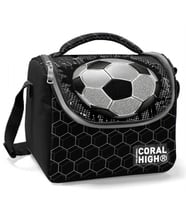 Coral High Siyah Futbol Isı Yalıtımlı Beslenme Çantası - Erkek Çocuk