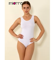 Modal Kalın Askılı Çıtçıtlı Body (Beyaz)
