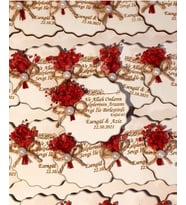 Kişiye Özel Ahşap Magnet Hatıra (Bej)