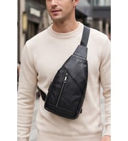 Lederax Hakiki Deri Göğüs Çantası Küçük Boy Bodybag LD683