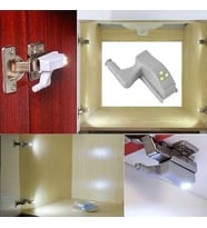 Dolap Içi Sensörlü Menteşe Lambası Led Aydınlatma (Pilleri Dahil) - Tekli