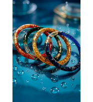 Water Glitter Bracelet Sulu Simli Bileklik, Nostaljik Sulu Bileklik, Retro Bileklik