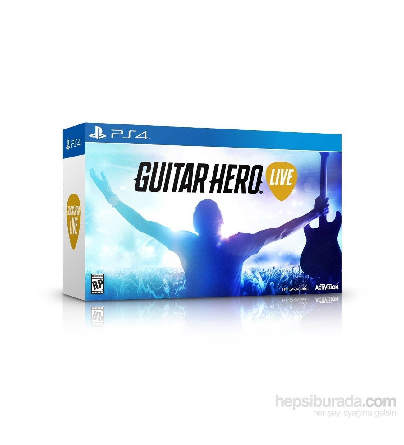 Guitar Hero Live Oyun+Guitar PS4 Gitarı Teşhir