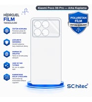 SChitec Xiaomi Poco X6 Pro Uyumlu Arka Yüzey Hidrojel Koruyucu Film