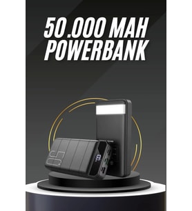 50.000 Mah Led Dijital Göstergeli USB Çıkışı Powerbank