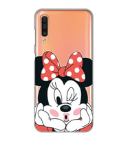 Samsung Galaxy A70 Uyumlu Mouse Tasarımlı Şeffaf Telefon Kılıfı