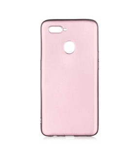 Oppo A12 Kamera Çıkıntılı Mat Soft Esnek Silikon Kılıf (Rose)