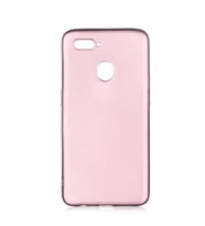 Oppo A12 Kamera Çıkıntılı Mat Soft Esnek Silikon Kılıf (Rose)