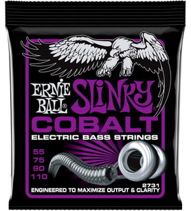 Ernie Ball Power Slinky Kobalt Elektrik Bas Telleri, Ölçü 55-110