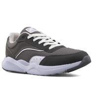 Mega Erkek Rahat İç Taban Fileli Dış Yüzey Bağcıklı Günlük Ayakkabı Sneakers (Füme)