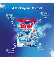 Bref Power Aktiv Klozet Bloğu (İç Adet 1 Li Pk) Okyanus Kokulu