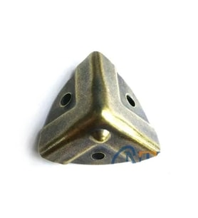 Dekoratif, Kutu, Sandık Köşesi - 35x22 Mm, Küçük, Antik, 100 Adet