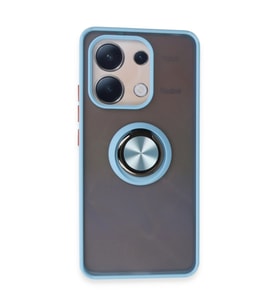 Xiaomi Redmi Note 13 4g Kılıf Montreal Yüzüklü Silikon Kapak - Buz Mavi