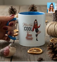 Kişiye Özel Karikatürlü Mama Cool Anneye Hediye Kupa Bardak Anneler Günü Hediyesi