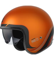 Motosiklet Kaskı Retro Güneş Vizörlü Hornet S Sv Neo C4 Mat Turuncu Motorcu Kask (Çok Renkli)