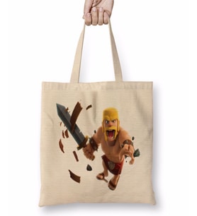 Clash of Clans Barbaro War Bez Çanta Uzun Saplı