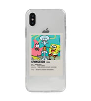 Iphone Xsmax Uyumlu Sunger Bob Minimalist Poster Desenli Şeffaf Telefon Kılıfı