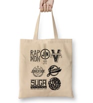 Bts Members Logo Bez Çanta Uzun Saplı