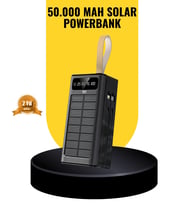 Taşınabilir Güneş Panelli Powerbank Çoklu Cihaz Şarj Destekli