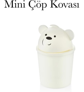 Lexroo Masaüstü Çöp Kovası Mini Çöp Kutusu TezgahÜstü Qlux Bpa İçermez