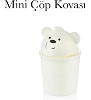 Lexroo Masaüstü Çöp Kovası Mini Çöp Kutusu TezgahÜstü Qlux Bpa İçermez