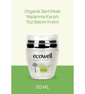 ECOWELL DİAMOND SERİSİ GİNKOLU YAŞLANMA KARŞITI YÜZ BAKIM KREMİ 50 ML