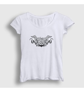 Presmono Kadın Beyaz Logo Arkona T-Shirt 381908tt (Beyaz)
