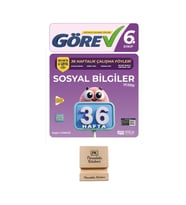 Nitelik 6. Sınıf Görev Sosyal Bilgiler 36 Haftalık Çalışma Föyleri + Telefon Standı