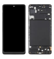 Samsung A71 Lcd Dokunmatik Ekran Çıtalı (Siyah)