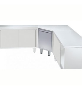 Electrolux Professional Çarpar Kapılı Köşe Tip Alt Dolap - 1000 Mm - Modular Line TEAP7