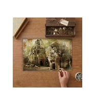 Taş Mağara- Mimari Yapı Tasarımı 240 parça Ahşap Puzzle Ahşap Kutuda MP00337